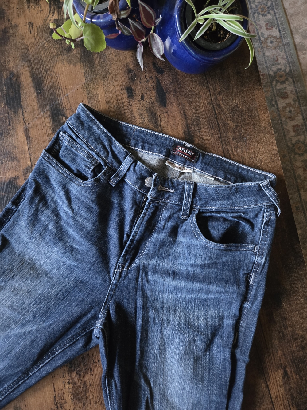 Ariat Dark Wash Denim Jeans - Blue